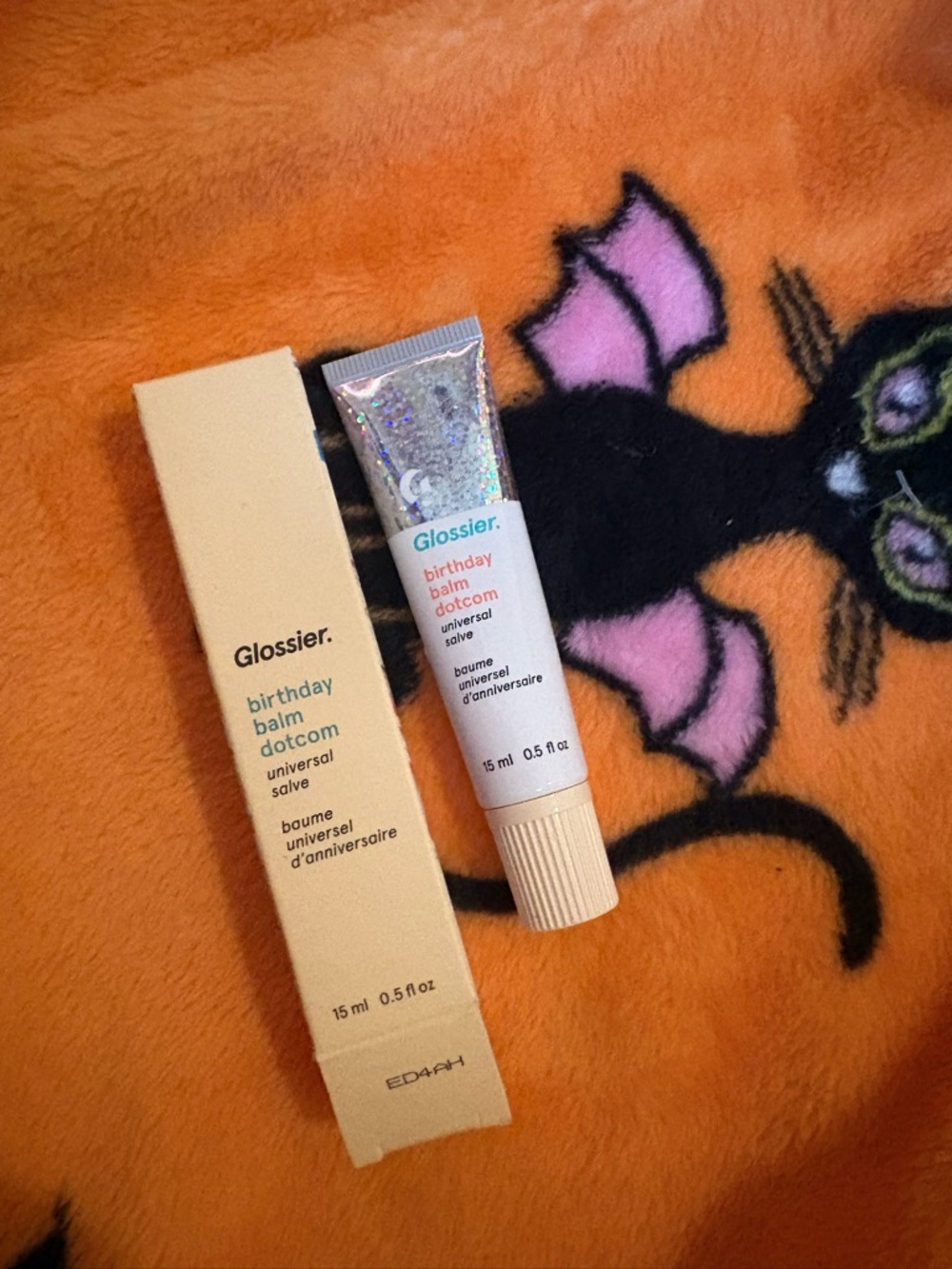 Glossier Birthday Balm Dotcom Tube - White & Holographic
